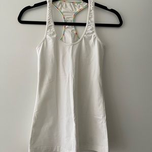 LULULEMON RACER TANK IN WHITE